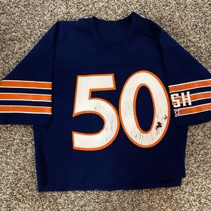 Vintage Chicago Bears Champions Jersey Altered Crop Top Navy